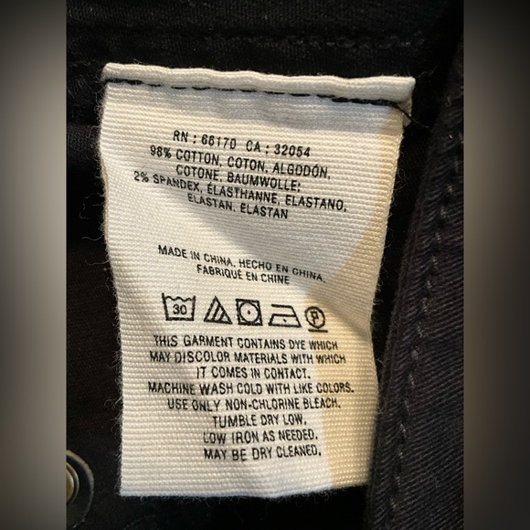 Anthropologie HEI HEI Slim Utility Cargo Black Pants 29 - Picture 7 of 7